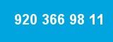 920 366 98 11
